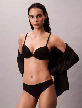 Perfectly Fit Push-Up Plunge Bra με δαντέλα που εφαρμόζει τέλεια
