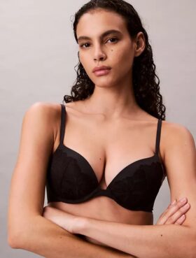 Perfectly Fit Push-Up Plunge Bra με δαντέλα που εφαρμόζει τέλεια