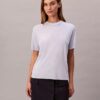 Πλεκτό T-shirt με ψηλό γιακά Πλεκτό T-shirt με ψηλό γιακά