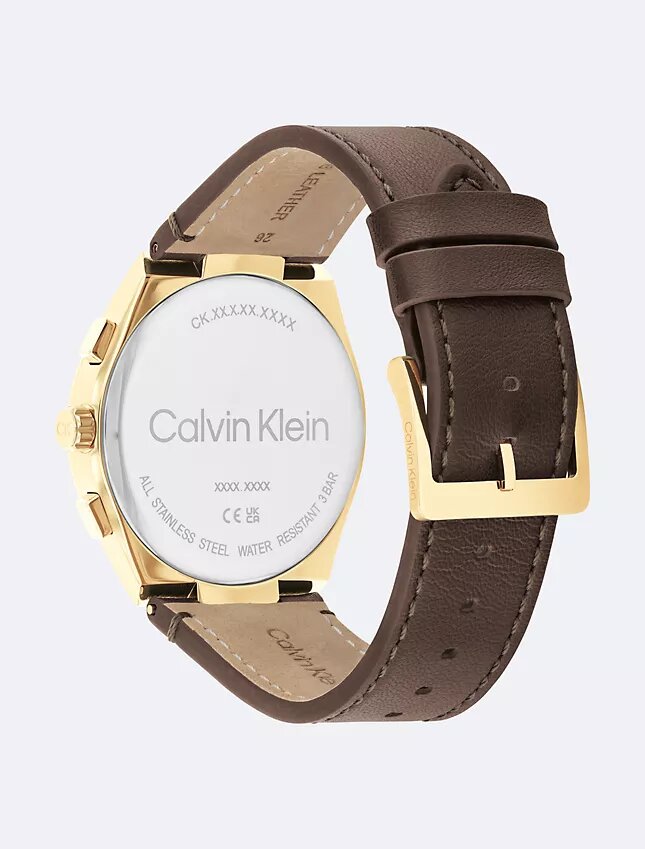 Πολυλειτουργικό ρολόι με δερμάτινο βραχιόλι Πολυλειτουργικό ρολόι με δερμάτινο βραχιόλι