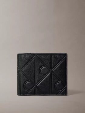 Πορτοφόλι διπλής αναδίπλωσης με ανάγλυφο λογότυπο Πορτοφόλι διπλής αναδίπλωσης με ανάγλυφο λογότυπο