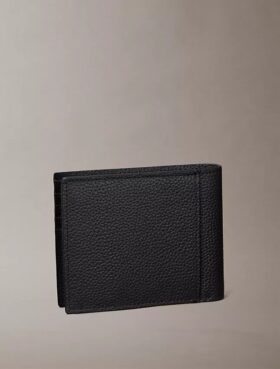 Πορτοφόλι διπλής αναδίπλωσης με ανάγλυφο λογότυπο