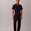 Πουκάμισο από Cotton Stretch με κουμπιά και στενή γραμμή