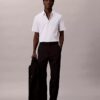 Πουκάμισο από Cotton Stretch με κουμπιά και στενή γραμμή