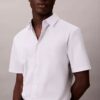 Πουκάμισο από Cotton Stretch με κουμπιά και στενή γραμμή