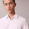Πουκάμισο από Cotton Stretch με κουμπιά και στενή γραμμή