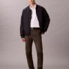 Πουκάμισο από Cotton Stretch με κουμπιά και στενή γραμμή