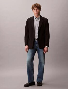 Πουκάμισο με κουμπιά από Cotton Stretch με καρό μοτίβο