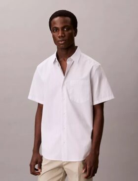 Πουκάμισο με κουμπιά από Cotton Stretch με λεπτές ρίγες