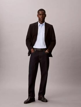 Πουκάμισο με κουμπιά από Cotton Stretch με λεπτές ρίγες