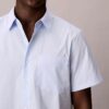 Πουκάμισο με κουμπιά από Cotton Stretch με λεπτές ρίγες Πουκάμισο με κουμπιά από Cotton Stretch με λεπτές ρίγες