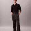 Πουκάμισο με κουμπιά από Cotton Stretch ποπλίν με στενή γραμμή Πουκάμισο με κουμπιά από Cotton Stretch ποπλίν με στενή γραμμή
