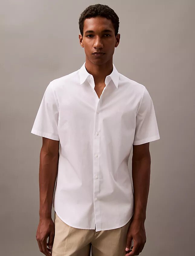 Πουκάμισο με κουμπιά από Cotton Stretch βαμβάκι Πουκάμισο με κουμπιά από Cotton Stretch βαμβάκι