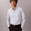 Πουκάμισο με κουμπιά, στενή γραμμή, από Cotton Stretch με καρό μοτίβο