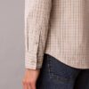 Πουκάμισο με κουμπιά, στενή γραμμή, από Cotton Stretch με καρό μοτίβο