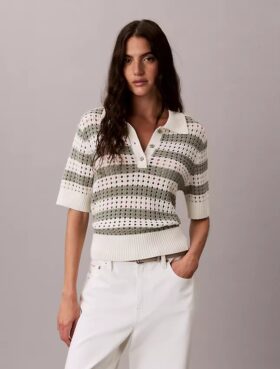 Πουλόβερ με ανοιχτή πλέξη