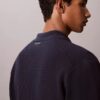 Πουλόβερ με κουμπιά και πλέξη τύπου πλέγμα Πουλόβερ με κουμπιά και πλέξη τύπου πλέγμα