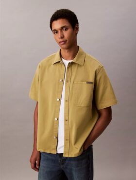 Πρακτικό, χαλαρό Utility Shirt με κουμπιά