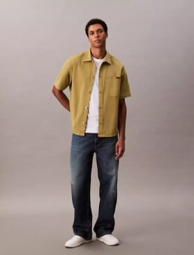 Πρακτικό, χαλαρό Utility Shirt με κουμπιά