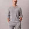 Πυτζάμα Henley με πλέξη βάφλας Πυτζάμα Henley με πλέξη βάφλας