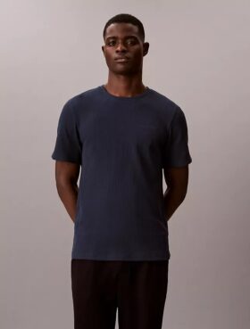 Πυτζάμα T-shirt με πλέξη βάφλας