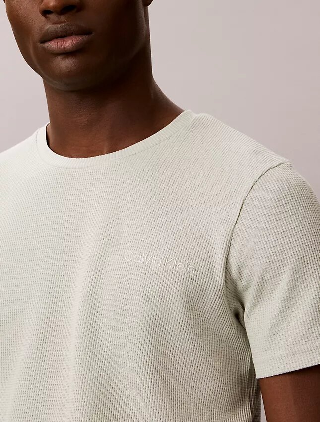 Πυτζάμα T-shirt με πλέξη βάφλας Πυτζάμα T-shirt με πλέξη βάφλας