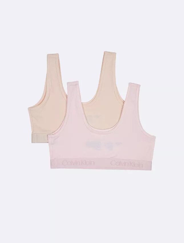 Σετ 2 Bralette με λωρίδα λογότυπου για κορίτσια Σετ 2 Bralette με λωρίδα λογότυπου για κορίτσια