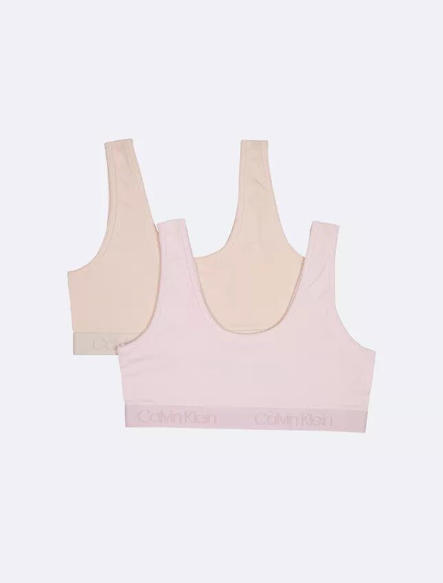 Σετ 2 Bralette με λωρίδα λογότυπου για κορίτσια Σετ 2 Bralette με λωρίδα λογότυπου για κορίτσια