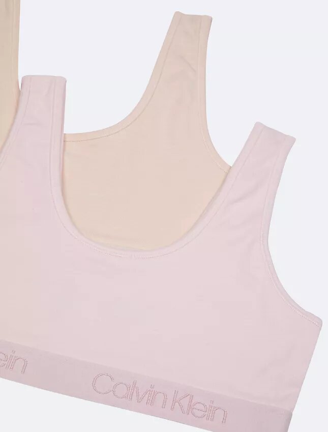 Σετ 2 Bralette με λωρίδα λογότυπου για κορίτσια Σετ 2 Bralette με λωρίδα λογότυπου για κορίτσια
