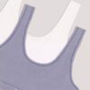 Σετ 2 κοριτσίστικων Bralette με ξεθωριασμένο χρώμα Σετ 2 κοριτσίστικων Bralette με ξεθωριασμένο χρώμα