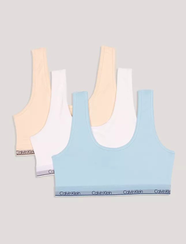 Σετ 3 Bralette με στρογγυλό λαιμό για κορίτσια Σετ 3 Bralette με στρογγυλό λαιμό για κορίτσια