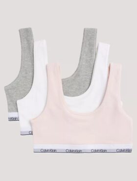 Σετ 3 Cotton Stretch Bralette χωρίς φόδρα για κορίτσια