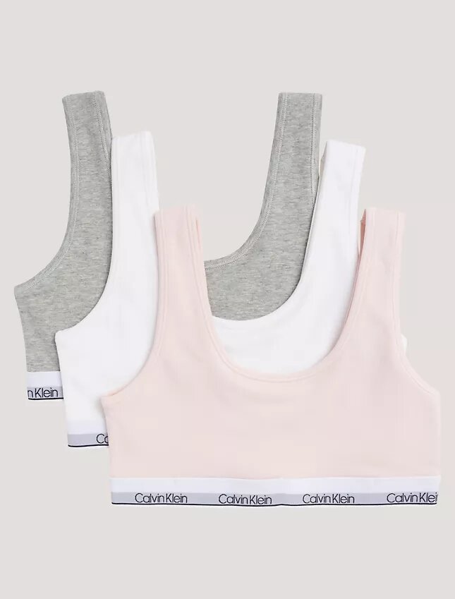 Σετ 3 Cotton Stretch Bralette χωρίς φόδρα για κορίτσια Σετ 3 Cotton Stretch Bralette χωρίς φόδρα για κορίτσια
