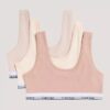 Σετ 3 Cotton Stretch Bralette χωρίς φόδρα για κορίτσια Σετ 3 Cotton Stretch Bralette χωρίς φόδρα για κορίτσια
