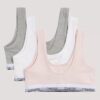 Σετ 3 Cotton Stretch Bralette χωρίς φόδρα για κορίτσια Σετ 3 Cotton Stretch Bralette χωρίς φόδρα για κορίτσια