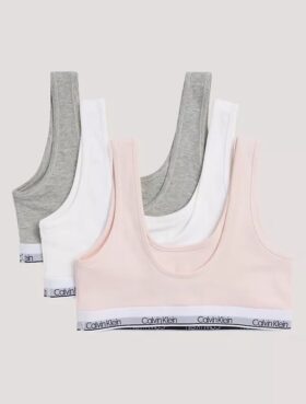 Σετ 3 Cotton Stretch Bralette χωρίς φόδρα για κορίτσια