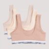 Σετ 3 Cotton Stretch Bralette χωρίς φόδρα για κορίτσια Σετ 3 Cotton Stretch Bralette χωρίς φόδρα για κορίτσια