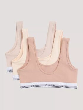 Σετ 3 Cotton Stretch Bralette χωρίς φόδρα για κορίτσια