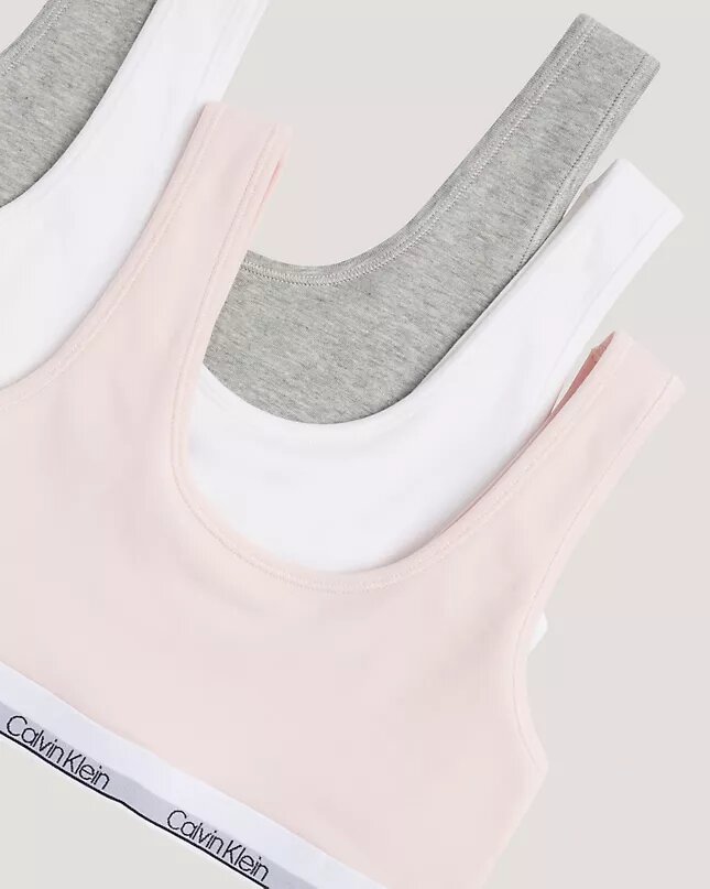 Σετ 3 Cotton Stretch Bralette χωρίς φόδρα για κορίτσια Σετ 3 Cotton Stretch Bralette χωρίς φόδρα για κορίτσια