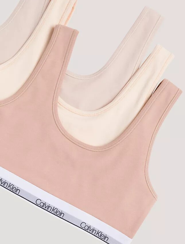Σετ 3 Cotton Stretch Bralette χωρίς φόδρα για κορίτσια Σετ 3 Cotton Stretch Bralette χωρίς φόδρα για κορίτσια