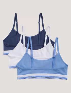 Σετ 3 κοντών Bralette από Cotton Stretch για κορίτσια