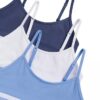 Σετ 3 κοντών Bralette από Cotton Stretch για κορίτσια Σετ 3 κοντών Bralette από Cotton Stretch για κορίτσια
