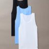 Σετ 3 μπλούζων από Cotton Stretch ύφασμα