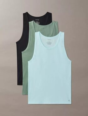 Σετ 3 μπλούζων από Cotton Stretch ύφασμα