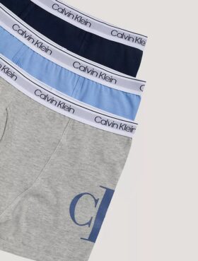 Σετ 3 μποξεράκια από Cotton Stretch με Monogram για αγόρια