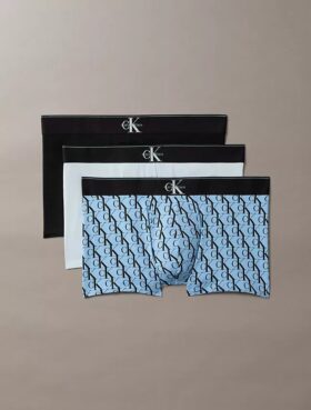 Σετ 3 τεμαχίων Cotton Stretch βαμβακερών σορτς με γραφικό Monogram