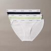 Σετ 3 τεμαχίων στρινγκ Bikini από Cotton Stretch βαμβάκι Σετ 3 τεμαχίων στρινγκ Bikini από Cotton Stretch βαμβάκι