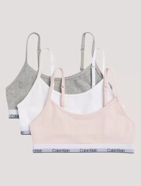 Σετ 3 βαμβακερών Cotton Stretch Bralette χωρίς φόδρα για κορίτσια Σετ 3 βαμβακερών Cotton Stretch Bralette χωρίς φόδρα για κορίτσια