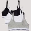 Σετ 3 βαμβακερών Cotton Stretch Bralette χωρίς φόδρα για κορίτσια Σετ 3 βαμβακερών Cotton Stretch Bralette χωρίς φόδρα για κορίτσια