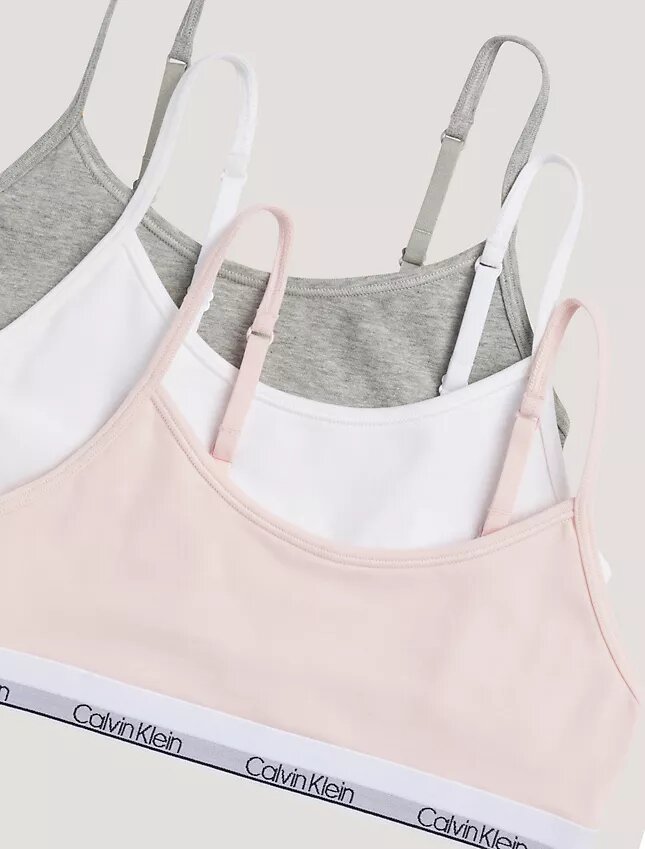 Σετ 3 βαμβακερών Cotton Stretch Bralette χωρίς φόδρα για κορίτσια Σετ 3 βαμβακερών Cotton Stretch Bralette χωρίς φόδρα για κορίτσια